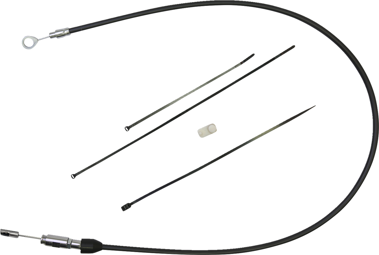 Cable de embrague DRAG SPECIALTIES - Superior - 45" - Negro/Cromo 4323411HE 