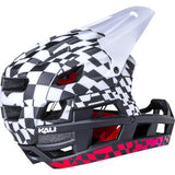 Casco de bicicleta KALI DH Invader - LTD Glitch - Negro mate/Blanco/Rojo - XS-M 0211323216 