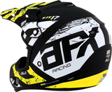 AFX FX-17 Motorcycle Helmet - Attack - Matte Black/Hi-Vis Yellow - Small 0110-7173