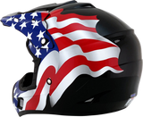 Casco de motocicleta AFX FX-17 - Bandera - Negro - 4XL 0110-7632