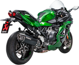 Escape Akrapovic Slip-On para Kawasaki Ninja H2 SX 2018-2021 en titanio negro y fibra de carbono S-K10SO21HRAABL