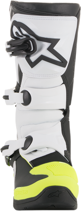 Botas ALPINESTARS Tech 3S - Negro/Blanco/Amarillo Fluorescente - Talla 5 de EE. UU. 2014018-125-5