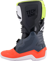 Botas ALPINESTARS Youth Tech 7S - Negro/Gris/Rojo/Blanco/Amarillo - Talla 2 de EE. UU. 2015017-9058-2