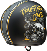 Casco de motocicleta Saturn Z1R - Trust No One - Negro/Amarillo - Talla M 0104-2854 