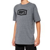 Camiseta juvenil Icon 100% - Gris jaspeado - Talla mediana 20001-00009