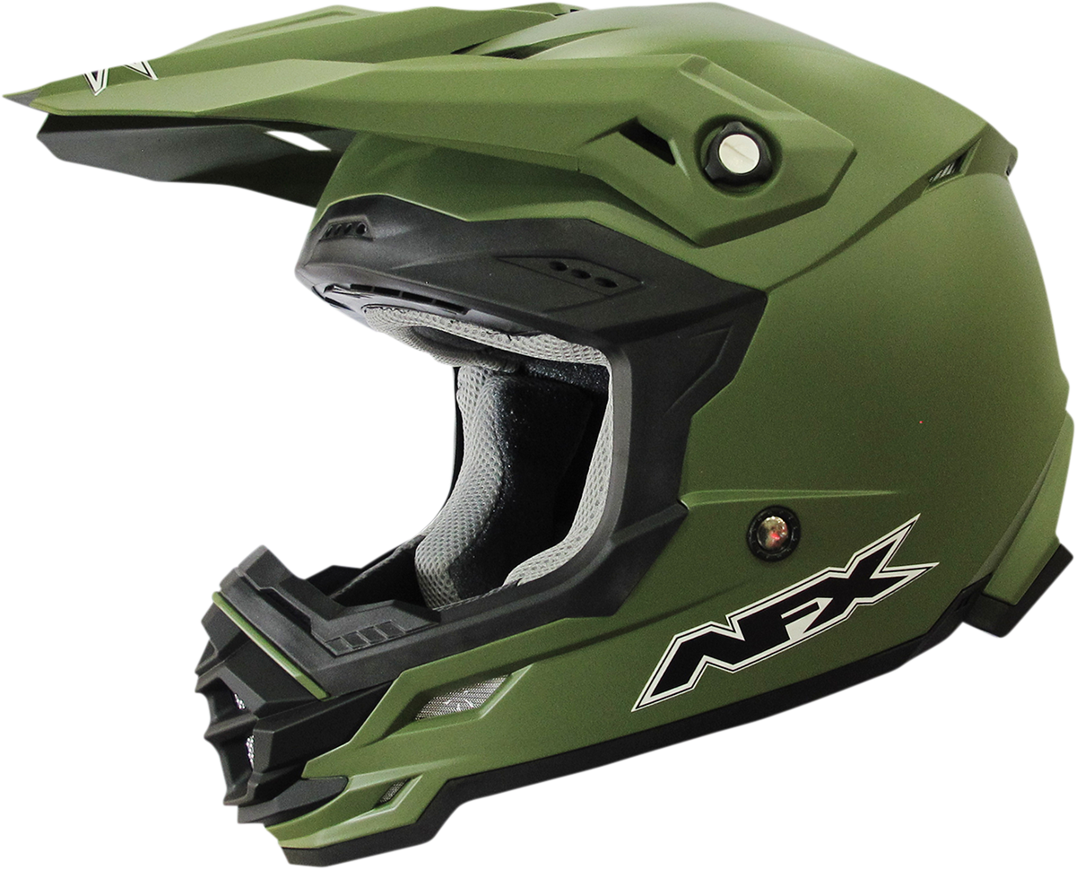 Casco de motocicleta AFX FX-19R - Verde oliva mate - Grande 0110-7042