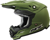 Casco de motocicleta AFX FX-19R - Verde oliva mate - Grande 0110-7042