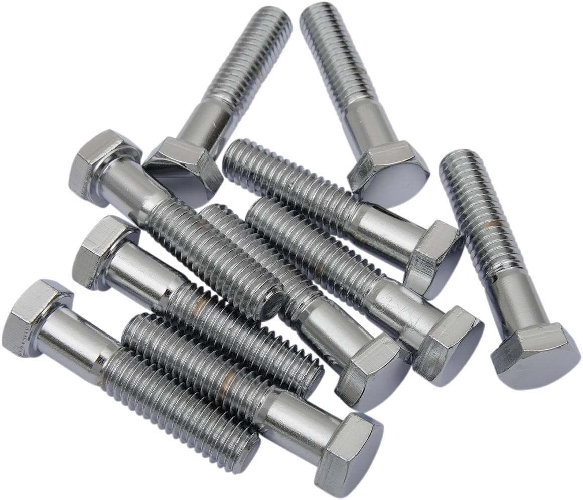 Pernos DRAG SPECIALTIES - Cabeza hexagonal - Cromados - 3/8"-16 x 1-3/4" MPB135