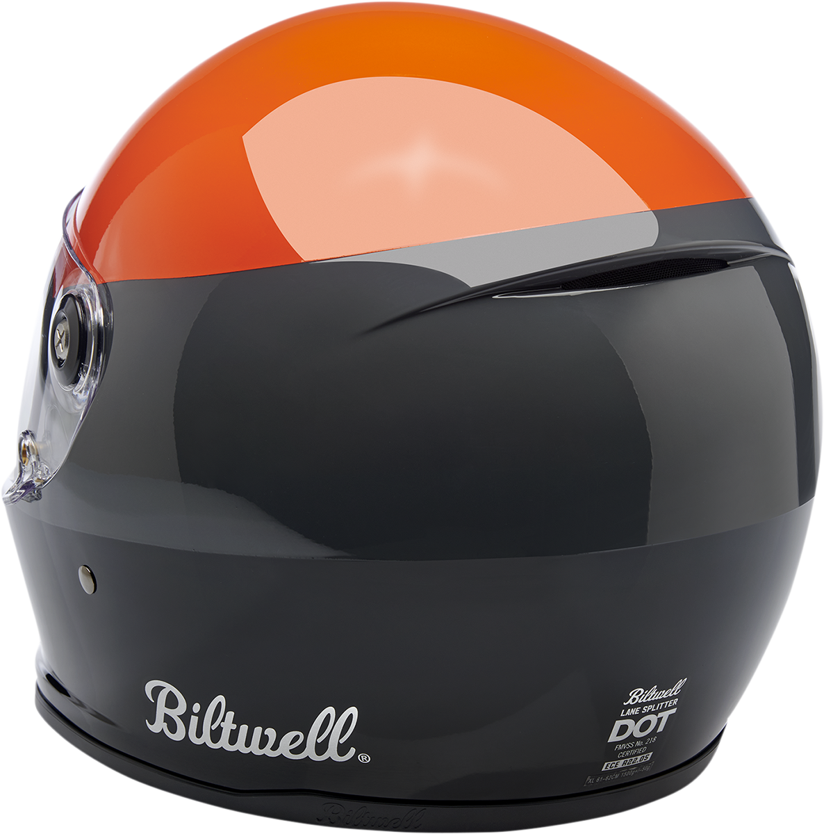 Casco BILTWELL Lane Splitter - Naranja brillante/Gris/Negro - Mediano 1004-550-103 