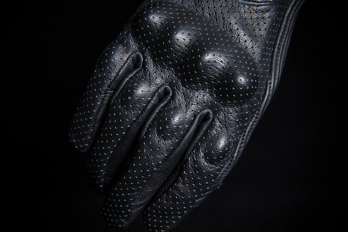 Guantes perforados ICON Pursuit Classic™ para mujer - Negro - Talla grande 3302-0802