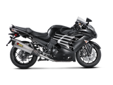 Escape Akrapovic Kawasaki ZX14R 2012-2025, silenciador cónico de titanio y fibra de carbono Slip-On Line S-K14SO6-HZAAT