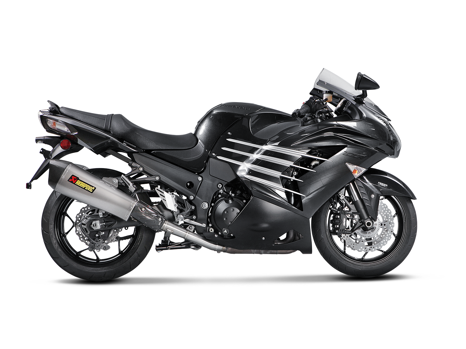 Akrapovic Exhaust Kawasaki ZX14R 2012-2025, Slip-On Line Titaniun