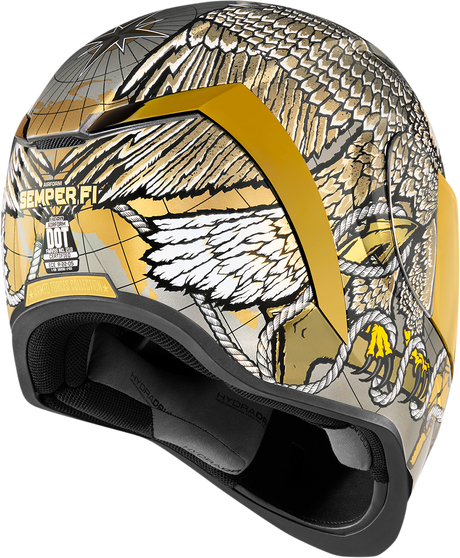 ICON Airform™ Motorcycle Helmet - Semper Fi - Gold - Medium 0101-13665