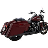 Silenciador redondo deslizante VANCE &amp; HINES Twin Slash - Negro 46672 