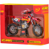Réplica de moto de cross FMF - Escala 1:12 - Rojo/Negro 015999 7001-0102 