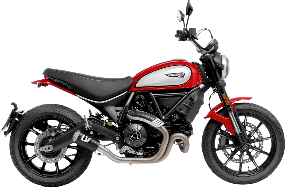 Silenciador deslizante LEOVINCE LV-10 - Scrambler de fibra de carbono 2021-2023 15250C