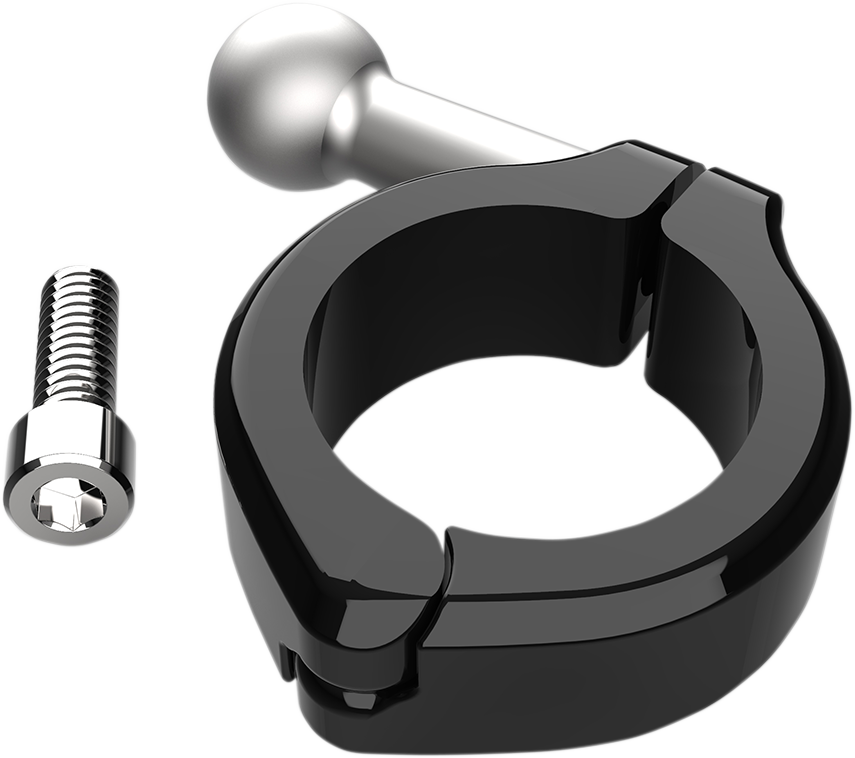 Soporte de bola CIRO - Abrazadera de aluminio - Manillar de 1-1/4" - Negro 50131 