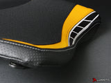 Funda de asiento delantero Luimoto, edición aniversario para Yamaha R1 2015-2024, Edge Yellow