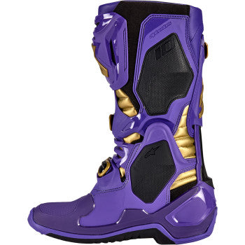 Botas ALPINESTARS Salt Lake Tech 10 de edición limitada - Morado/Dorado/Negro - Talla 11 de EE. UU. 2010020-373-11 