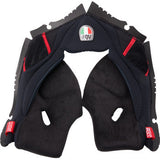 Almohadillas para mejillas AGV Pista GP RR - Negro/Rojo - 2XL 20KIT603010012X