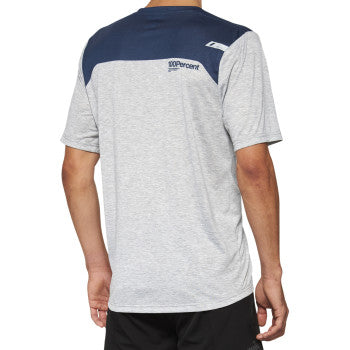 Jersey 100% Airmatic - Manga corta - Gris/Medianoche - Grande 40014-00017