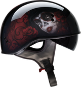 Casco de motocicleta Z1R Vagrant - Catrina Roja - Negro/Rojo - Mediano 0103-1315 