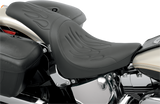 Asiento Predator de DRAG SPECIALTIES - Costuras a la llama - '00-'05 FL FIT FLSTN SIN PORTAEQUIPAJES 0802-0468