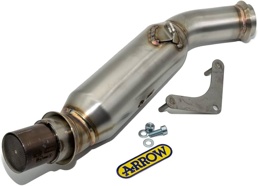Tubo de conexión de acero inoxidable catalizado homologado Arrow KTM 1290 Super Duke R '14 para colectores y silenciadores originales 71613kz