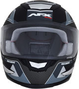 Casco de motocicleta AFX FX-99 - Recurvo - Negro mate/gris - Mediano 0101-11137