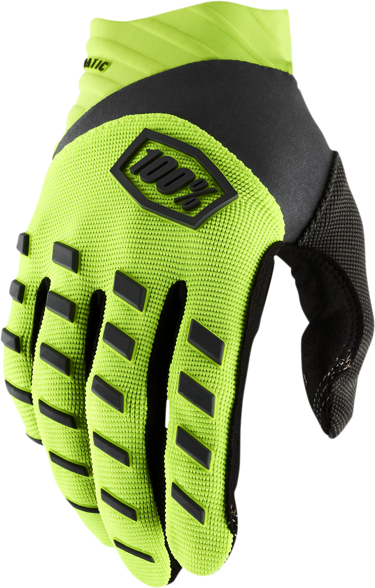 Guantes Airmatic 100% para jóvenes - Amarillo flúor/Negro - Grandes 10001-00006