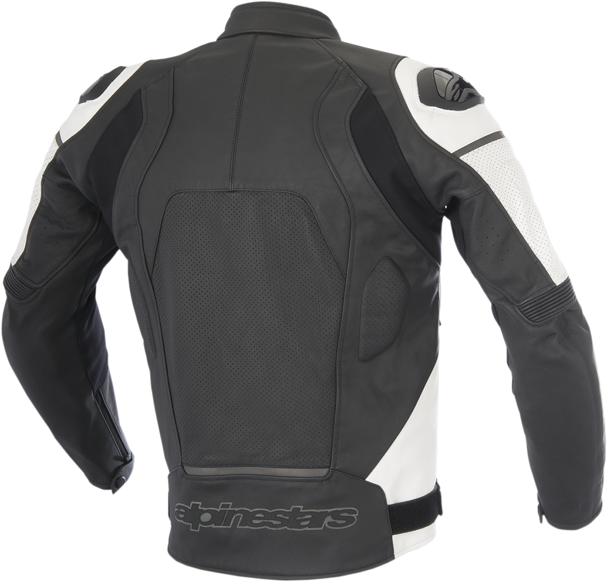Chaqueta de cuero ALPINESTARS Core Airflow - Negro/Blanco - Talla 46 EE. UU. / 56 UE 3101416-12-56