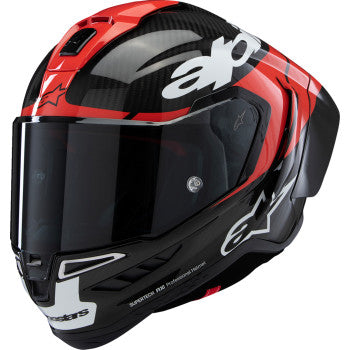 Casco de moto ALPINESTARS Supertech R10 - Element - Carbono/Rojo/Blanco - Mediano 8200324-1363-M