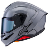 ALPINESTARS Supertech R7 Helmet - 22.06 - Solid - Gloss Gray - XS 8202126-1635-XS