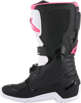 Botas ALPINESTARS Stella Tech 3 para mujer - Negro/Blanco/Rosa - Talla 6 (EE. UU.) 2013218-130-6