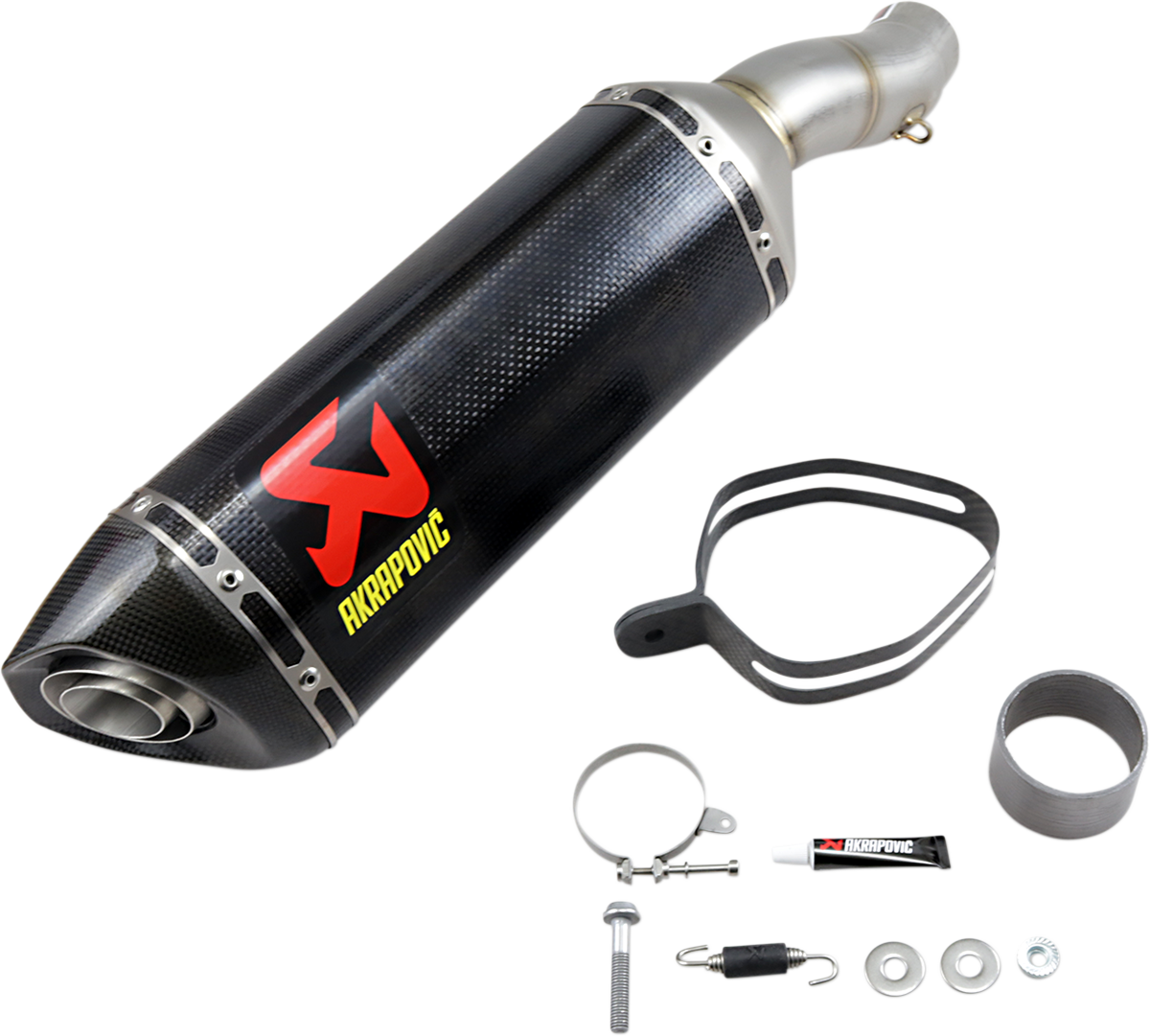 Escape Akrapovic Slip-On Line de fibra de carbono para Kawasaki ZX6R ZX626 2009-2024 (S-K6SO7-ZC)