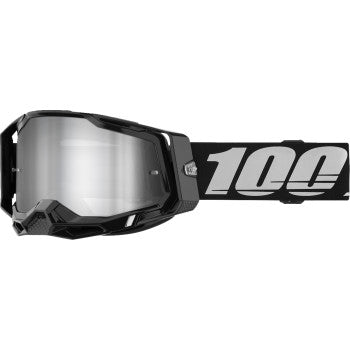 100% Racecraft 2 Goggles - Black - Silver Mirror  50010-00034