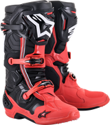 Botas ALPINESTARS Tech 10 Acumen - Negro/Rojo - Talla 12 (EE. UU.) 2010020-312-12
