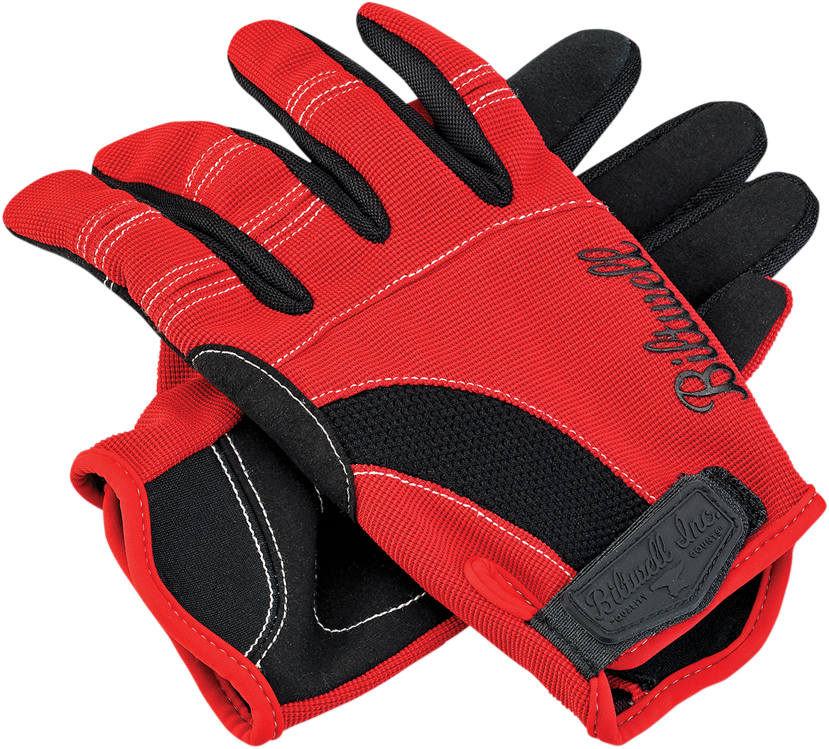 Guantes de moto BILTWELL - Rojo/Negro/Blanco - Grandes 1501-0804-004 