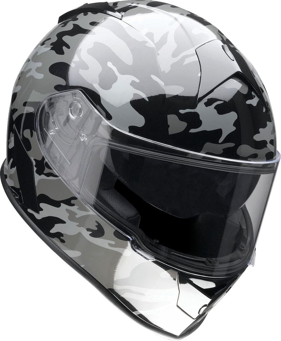 Z1R Warrant Motorcycle Helmet - Camo - Black/Gray