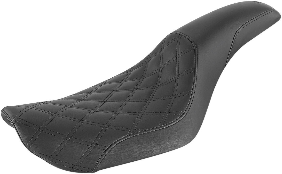 Asiento SADDLEMEN Profiler - Delantero enrejado/Trasero liso - Negro - FXD '96-'03 896-04-149