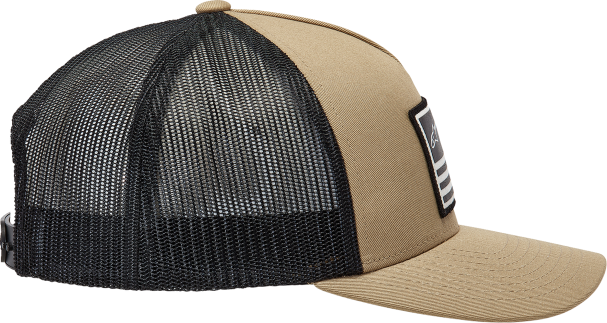 Gorra Snapback con bandera de ALPINESTARS - Arena/Negro - Talla única 1211810132310OS