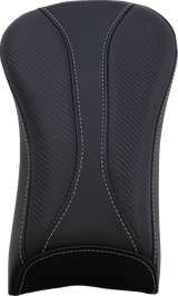Almohadilla para pasajero SADDLEMEN Dominator - Alcance estándar - Negra con costuras grises 806-23-0162
