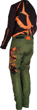 Pantalones Agroid para jóvenes MOOSE RACING - Oliva/Naranja - 26 2903-2181