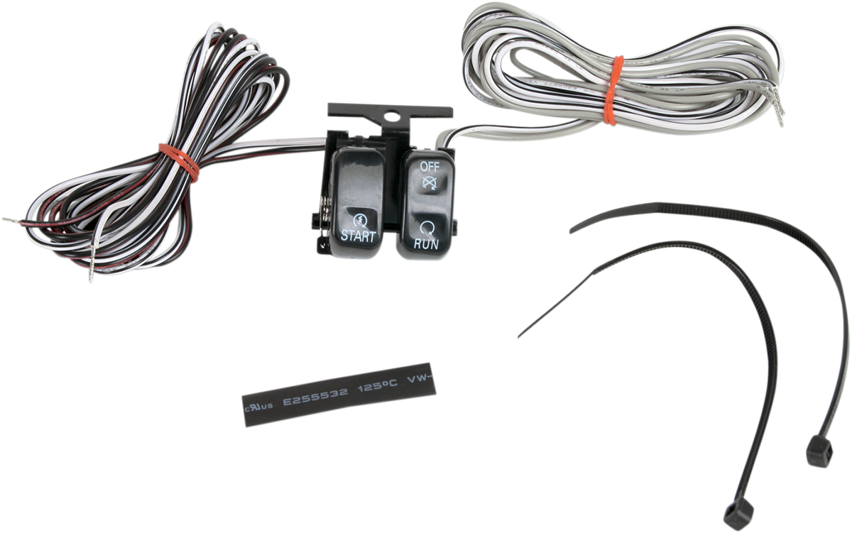 Kit de interruptores DRAG SPECIALTIES - Inicio/Parada - Negro H18-0333B-S 