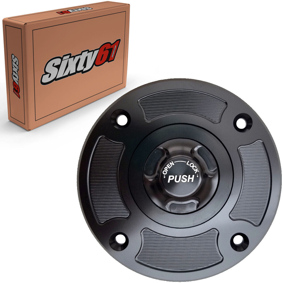 Suzuki GSXR 600 1997-2003 Quick Lock Black Gas Cap | Sixty61