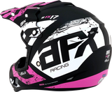 AFX FX-17 Motorcycle Helmet - Attack - Matte Black/Fuchsia - XL 0110-7170