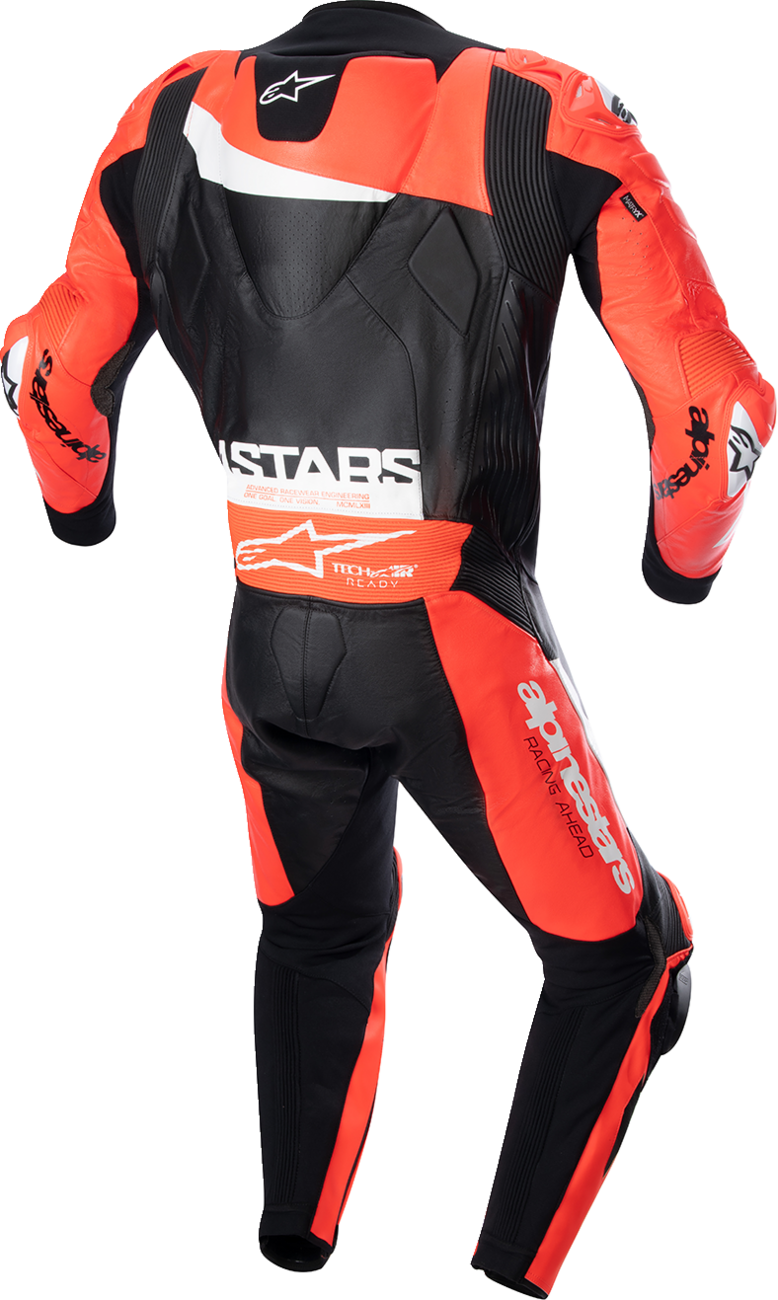 Mono de cuero ALPINESTARS GP Plus v4 - Negro/Rojo Fluo/Blanco - Talla 40 EE. UU. / 50 UE 3150523132150