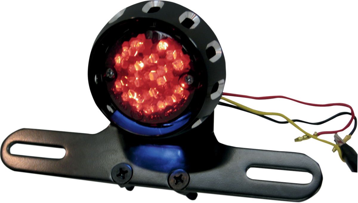 DRAG SPECIALTIES Soporte para luz trasera/matrícula - Negro L24-0437ABRLEDE 