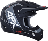 Casco de motocicleta AFX FX-17 - Aced - Negro mate/blanco - Talla mediana 0110-6490