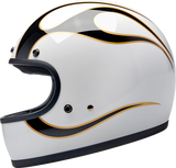 Casco BILTWELL Gringo - Llamas - Blanco/Negro - Pequeño 1002-561-502 